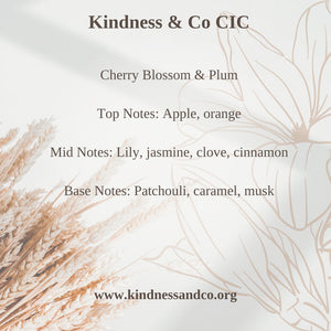 Menstrual Health Project - Cherry Blossom & Plum Candle