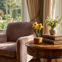 Load image into Gallery viewer, Handmade Felt Springtime Daffodils Standing Decoration - 15% off automatically applied at checkout