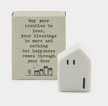 Load image into Gallery viewer, 🏡 Matchbox House – “May Your Troubles Be Less…” 🕊️