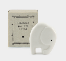 Load image into Gallery viewer, 🐘 Matchbox Elephant – “Remember You Are Loved” 🖤