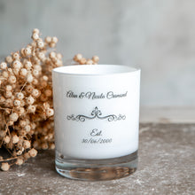 Load image into Gallery viewer, Personalised Wedding / Anniversary Candle - Roses